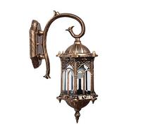 Applique Murale extérieure européenne rétro simplicité Villa Balcon éclairage de Jardin étanche IP54 Applique Murale décorée Jardin Grange Cave à vin clôture Verre E27 Lanterne Murale luminaire
