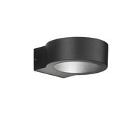 Applique murale d'extérieur, lampe de porte d'entrée, éclairage de façade, éclairage de jardin LED noir, haut et bas