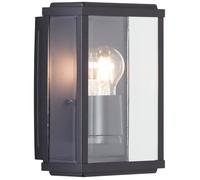 Applique murale extérieure GAIA - BRILLIANT - Noir - Métal/Verre - E27 1x60W