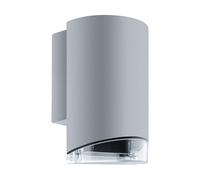 Applique Murale Extérieure Grise GU10 IP54 17,3 Cm Haute Ronde En Aluminium