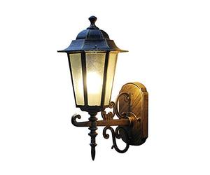 Applique Murale extérieure hexagonale américaine Applique Murale Classique Cour Villa Art Porte lumière Jardin Traditionnel en Alliage d'aluminium Applique Murale Lanterne Murale