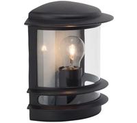 BRILLIANT lamp Hollywood applique murale d'extérieur noir | 1x A60, E27, 60W, adapté aux lampes standard (non incluses) | Échelle A ++ à E | Classe de protection IP: 44 - étanche aux éclaboussures