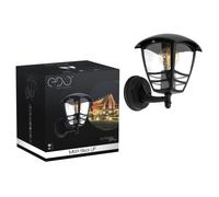 Applique murale extérieure IMMA EDO BLACK UP E27 noir IP44 en aluminium - EDO