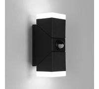Applique Murale Extérieure IP65 Avec Détecteur de Mouvement, Lampe Extérieure Murale 6500K, Angle de Faisceau Réglable 340°, Lampe Extérieure À Lumière Blanche Chaude Avec Durée D'éclairage Réglable