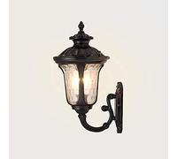 Applique murale extérieure Lanternes IP54 Fonte de poisson pluie Aluminium Lampe murale en verre Lumière extérieure Bord extérieur Communauté Vineyard Décoration Applique murale E27 Illumination