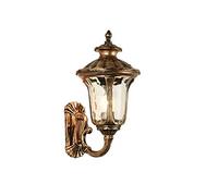 Applique murale extérieure Lanternes IP54 Fonte de poisson pluie Aluminium Lampe murale en verre Lumière extérieure Bord extérieur Communauté Vineyard Décoration Applique murale E27 Illumination