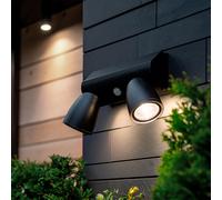 Applique Murale Extérieure LED 12W Aluminium avec Détecteur de Mouvement PIR Ab [EEK: F]