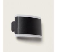 Applique Murale Extérieure Led 12w Éclairage Rectangulaire Noire Bertol Noir