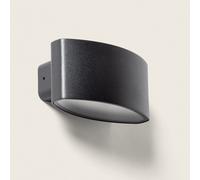 Applique Murale Extérieure LED 12W Éclairage Rectangulaire Noire Masha