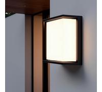 Applique Murale Extérieure LED 18W Aluminium Éclairage Carré Noir Rimen IP65