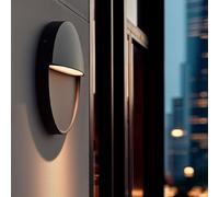 Applique Murale Extérieure LED 6,5W CCT Sélectionnable Aluminium Saillie Ronde