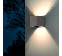 Applique Murale Extérieure LED 6W Éclairage Double Face New Eros 2700K Blanc chaud Gris Claro