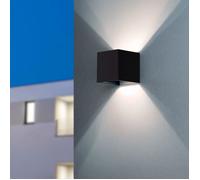 Applique Murale Extérieure LED 6W Éclairage Double Face New Eros 4000K Noir Blanc neutre