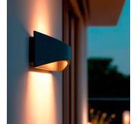 Applique Murale Extérieure LED 7 W Aluminium Éclairage Double Face CCT Sélectio [EEK: E]