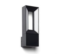 Applique Murale Extérieure LED Aluminium 2x5W Trimel Noire Noir