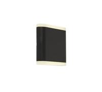 Applique Murale Extérieure LED IP44 Noire 4000 K 380 Lm Aluminium Haut Bas