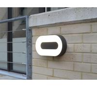 Applique murale extérieure LED Ublo 28x15cm IP44 Gris
