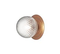 Applique Murale Extérieure Nuura Liila 1, Bronze Foncé/verre Transparent