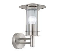 Applique murale extérieure Lisio éclairage d’extérieur en acier inox aspect a...