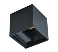 Applique murale extérieure moderne, couleur neutre, LED, 7 W, carrée, graphite,