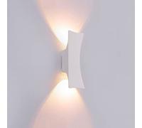 Applique Murale extérieure Moderne et Simple, étanche, Lampe Murale LED Lumineuse à Double tête, Finition givrée, Corps de Lampe, Applique Lumineuse, éclairage décoratif pour Murs extérieurs.