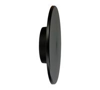 Applique murale extérieure moderne noire, cercle vertical, Ø 22 cm, couleur vari
