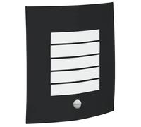 Applique murale extérieure moderne - vidaXL - Noir - 23.5x9x26 cm - Acier inoxydable et plastique