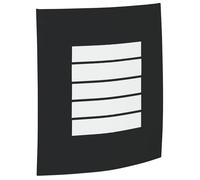 Applique murale extérieure moderne - vidaXL - Noir - 23.5x9x26 cm - Acier inoxydable et plastique