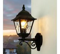 Applique Murale Extérieure Noire En Métal IP43 Rustique Élégante LEADWORTH