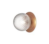 Applique Murale Extérieure Nuura Liila 1, Bronze Foncé/verre Transparent