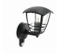 Philips Applique murale d'extérieur Mygarden Creek détecteur de mouvement E27 60W 220-240 V Noir