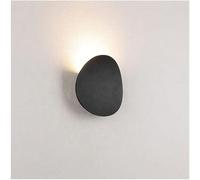 Applique Murale Extérieure Plate Et Simple, Petite Applique Encastrée Noire Et Blanche,Rt de Lampe Murale Étanche En Alumimoulé Sous Pression Mat (Blanc)/Noir