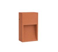 Applique Murale Extérieure Rectangulaire En Ciment Et Aluminium, Luminaire À Del/Orange