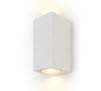 Applique murale extérieure RGB LED Applique murale couloir aluminium blanc Projecteur Up & Down Télécommande IP44 H 15 cm