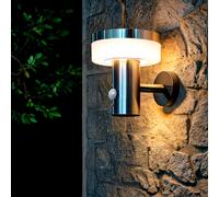 Applique Murale Extérieure Solaire LED 1.5W Aluminium avec Détecteur de Mouveme