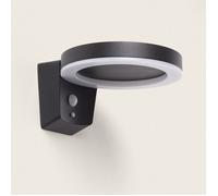 Applique Murale Extérieure Solaire LED 5W Aluminium avec Détecteur de Mouvement Aris Noir