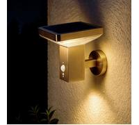 Applique Murale Extérieure Solaire LED 5W Aluminium avec Détecteur de Mouvement Barton Square Argent