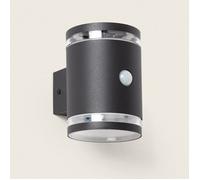 Applique Murale Extérieure Solaire LED Aluminium avec Détecteur de Mouvement Draco Noir