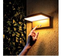 Applique Murale Extérieure Solaire LED Aluminium Bran Noir