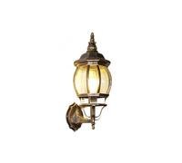 Applique Murale Extérieure Style Cloche Européenne, Avec Cadre En Alumimoulé Sous Pression Et Abat-Jour En Verre Incurvé, Étanche Et de Style Vintage, Idéale Pour Entrée, Terrasse, Porche Ou Portail d