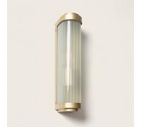 TechBrey Applique Murale Extérieure Verre Peridot Doré Doré G