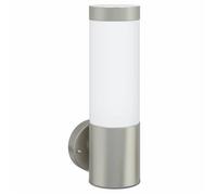 Applique murale extérieure - vidaXL - Argenté - Acier inoxydable - 12x7,5x27 cm - IP44 - Ampoule E27 - Étanche