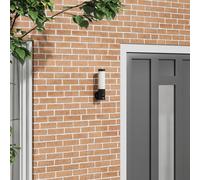 Applique Murale Extérieure Vidaxl Avec Capteur En Acier Inoxydable Noir Ip44