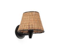 Applique murale - FARO - SUMBA - Rotin noir - E27 - 3000K - Design contemporain