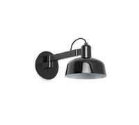 Applique Murale - FARO - TATAWIN - Noir Brillant - Verre et Acier - E27 1 Ampoule