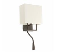 Applique murale - FARO - Vesper - LED - Marron/Blanc - H45cm - E14 20W