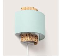 Applique Murale Fibres Naturelles et Tissu Orléans Vert Céladon