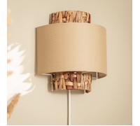 Applique Murale Fibres Naturelles Orléans Beige