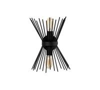 Applique murale filaire en métal - H. 33 cm - Noir - KIRPI