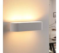 Lindby Applique Murale Fioni à intensité variable (Moderne) en Blanc Plâtre/Terre Cuite e. a. pour Salon & Salle manger (à 2 lampes, G9), Applique, Lampe Murale, Eclairage, Luminaire Mural